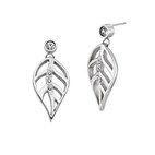 Magnetic stud earrings leaf 5189