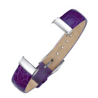 Leather Bracelet 12mm in purple 1536