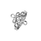 Magnet ring with zirconia Celtic Knot 4411