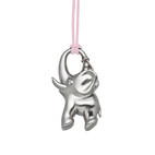 Magnet Pendant, silver coloured elephant, big 4420