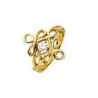 Magnet Ring Celtic Knot, gold coloured 4434