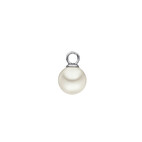 Pendant, Pearl, white, 12 mm 4445