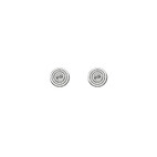 Magnet Stud Earrings, Circle Design, 6 mm 4447