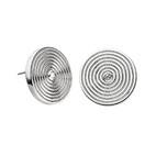Magnet Earrings, Circle Design, 17 mm 4448