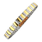 Flexi Magnet Bracelet, Bicolour Design 4457