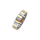 Flexi Magnet Ring, Bicolour Design 4495