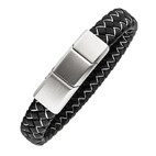 Leather Bracelet black 4634