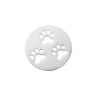 Jewellery disk 30mm Paw 4688