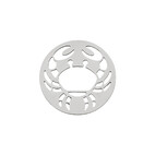 Zodiac sign Cancer jewellery disc 30mm 4819