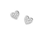 Magnetic stud earrings heart 5251