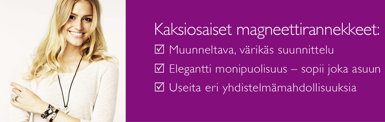 Kaksiosaiset rannekorut
