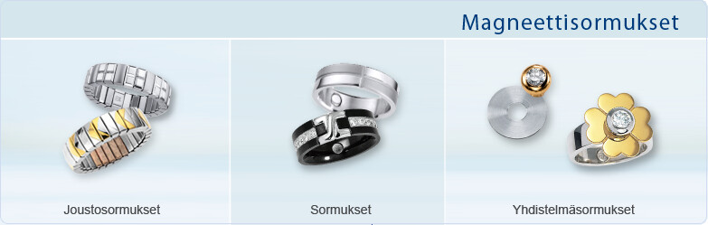 Magneetti joustosormukset