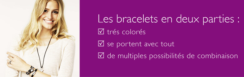 Bracelets avec élément central