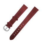 Bracelet montre, cuir véritable, rouge