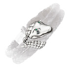 Elément central Croco pour bracelet en cuir