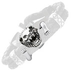 Elément central pour bracelet cuir