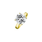 Bague solitaire avec aimant couleur or 4204