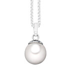 Pendentif Perle blanche artificielle 4417