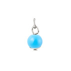 Pendentif boule, cristal bleu clair 4743