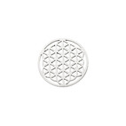 Disques en acier inoxydable, 24mm Flower of Life