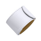 Leder-Armband für Ring-Aufsätze Weiss 2696