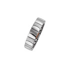 Flexi-Ring bicolor edelstahl glatt/gebürstet 4375