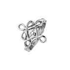 Ring Keltischer Knoten mit Zirkonia 4411