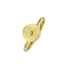 Magnet-Ring Kreis-Design goldfarben 4536