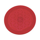 Magnet Untersetzer aus Silikon in rot 4714
