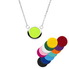 Halskette mit Duftpads in 13 Farben 5007
