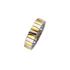 Flexi-Ring bicolor edelstahl goldfarben 4376